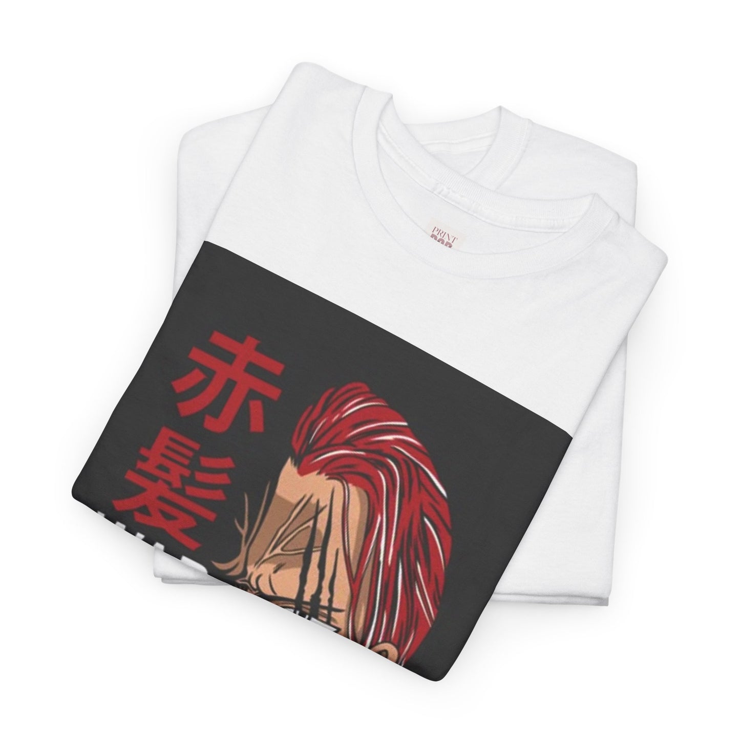 One Piece Shanks Unisex Heavy Cotton Tee - Vibrant and Stylish Design for Otaku Heads