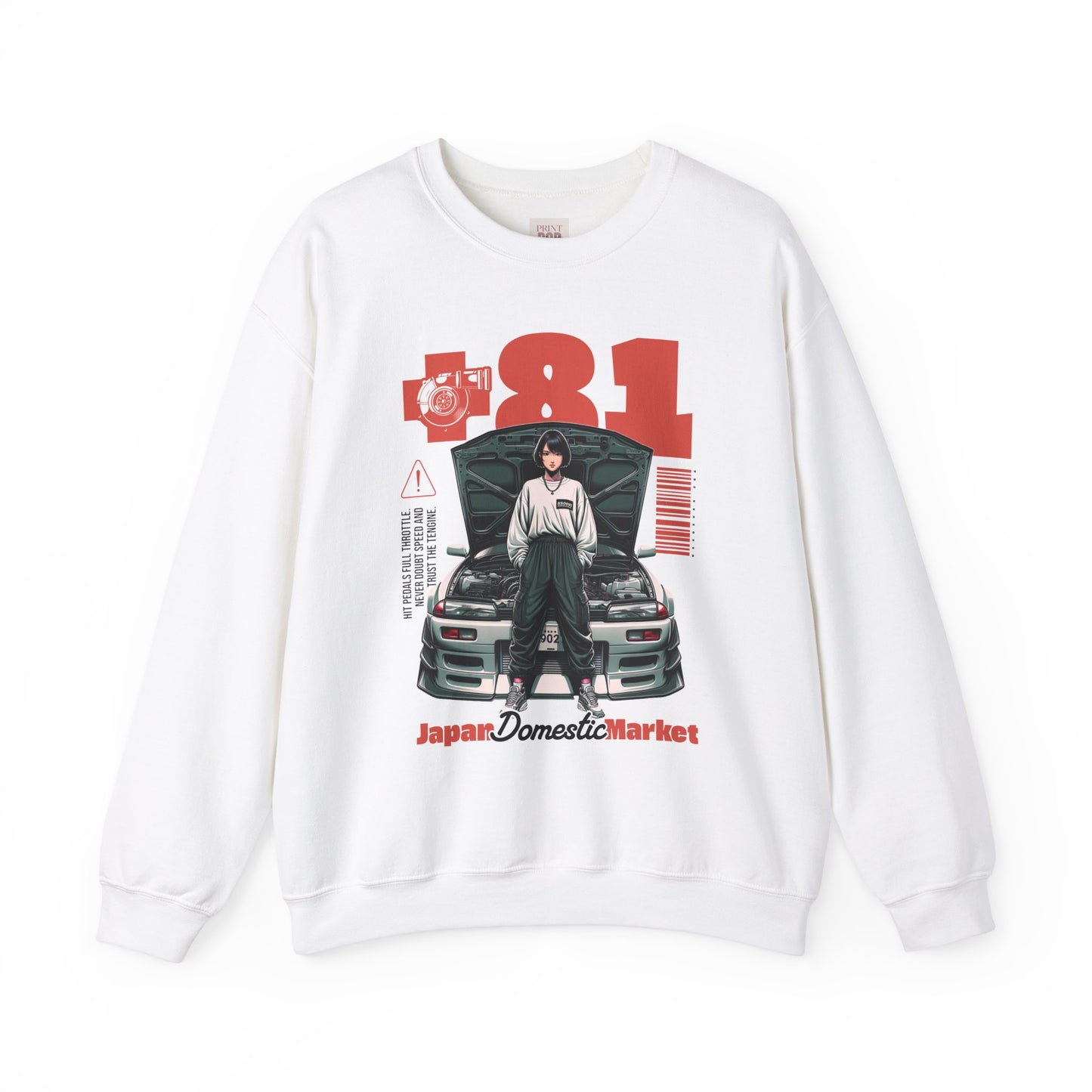 Japan Domestic Market Crewneck Sweatshirt - Retro JDM Style