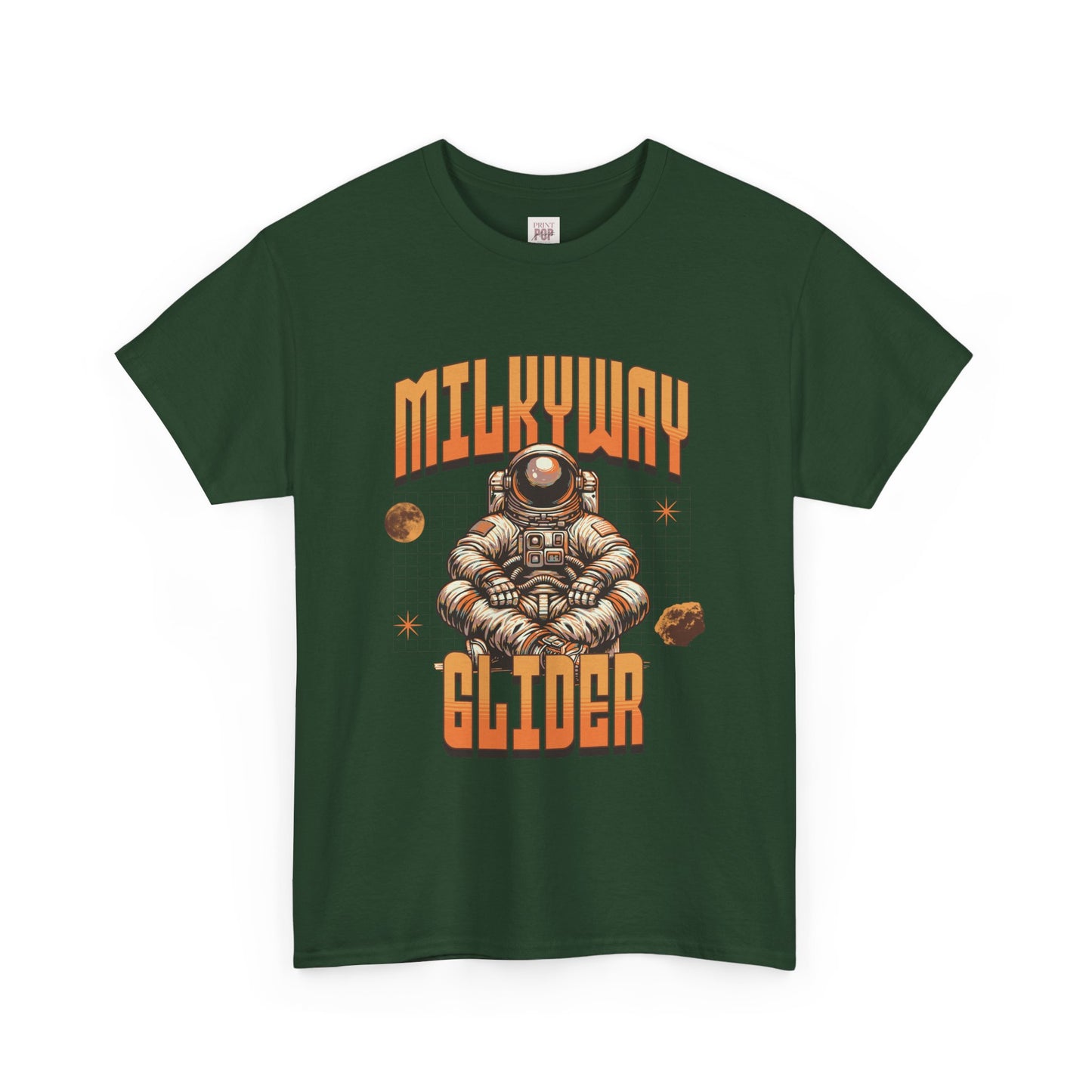 Milkyway Glider Unisex Heavy Cotton Tee - Cosmic Space Adventure Shirt