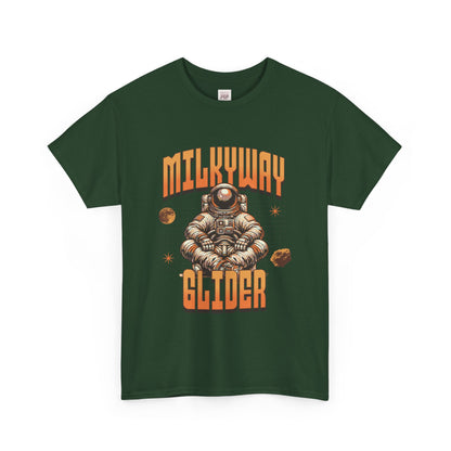 Milkyway Glider Unisex Heavy Cotton Tee - Cosmic Space Adventure Shirt