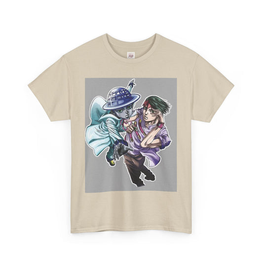 Jojo's Bizarre Adventure Rohan Kishibe Unisex Heavy Cotton Tee - Vibrant and Stylish Design for Otaku Heads