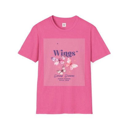 Wings Butterfly Unisex Softstyle T-Shirt - Dreamy Fashion for Nature Lovers