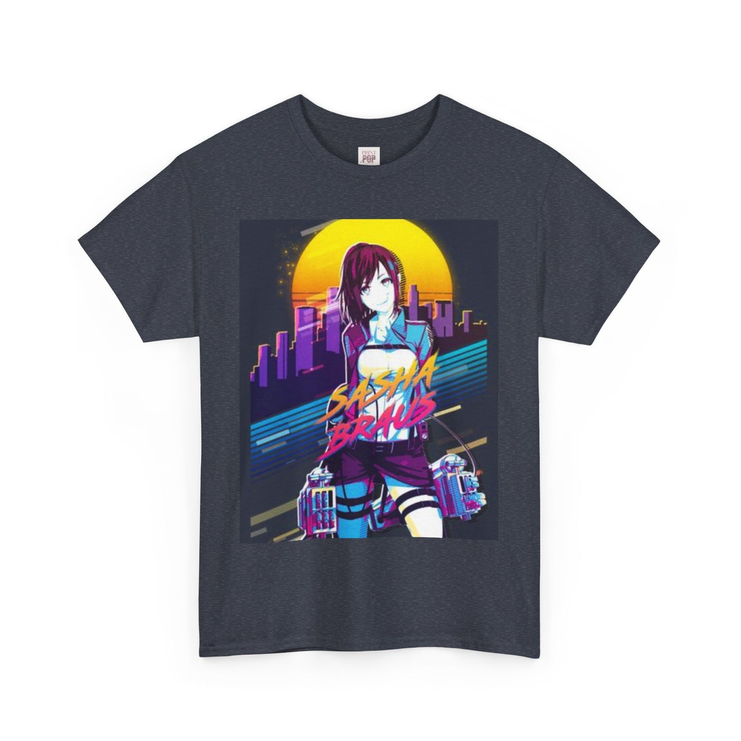 Attack On Titan Sasha Braus Unisex Heavy Cotton Tee - Vibrant and Stylish Design for Otaku Heads