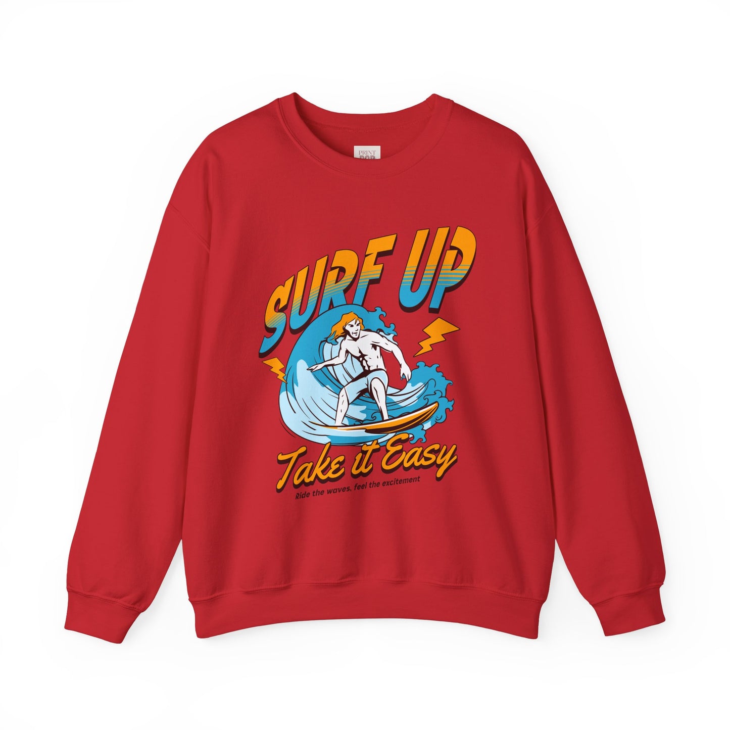 Surf Up Crewneck Sweatshirt - Unisex Heavy Blend for Chill Vibes