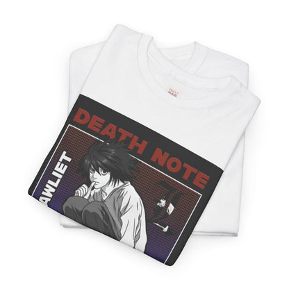 Death Note L Lawliet Unisex Heavy Cotton Tee - Vibrant and Stylish Design for Otaku Heads