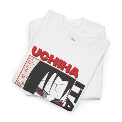 Naruto Shippuden Uchiha Itachi Unisex Heavy Cotton Tee - Vibrant and Stylish Design for Otaku Heads