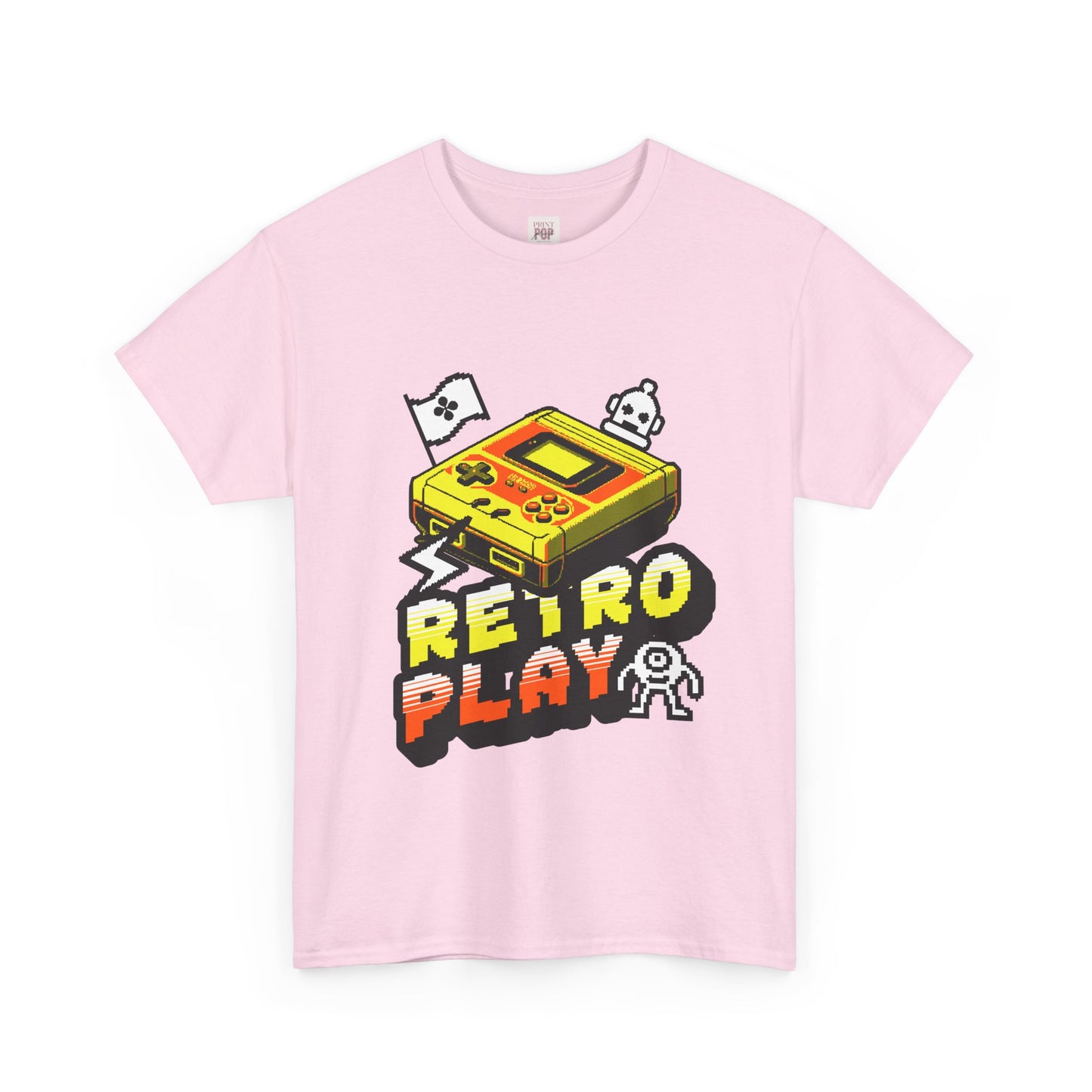 Retro Play Unisex Heavy Cotton Tee - Vintage Gaming Shirt