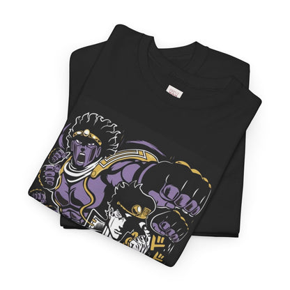 Jojo's Bizarre Adventure Jotaro Kujo Unisex Heavy Cotton Tee - Vibrant and Stylish Design for Otaku Heads