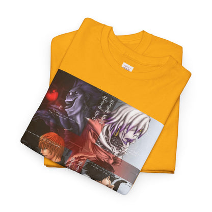 Death Note Unisex Heavy Cotton Tee - Vibrant and Stylish Design for Otaku Heads