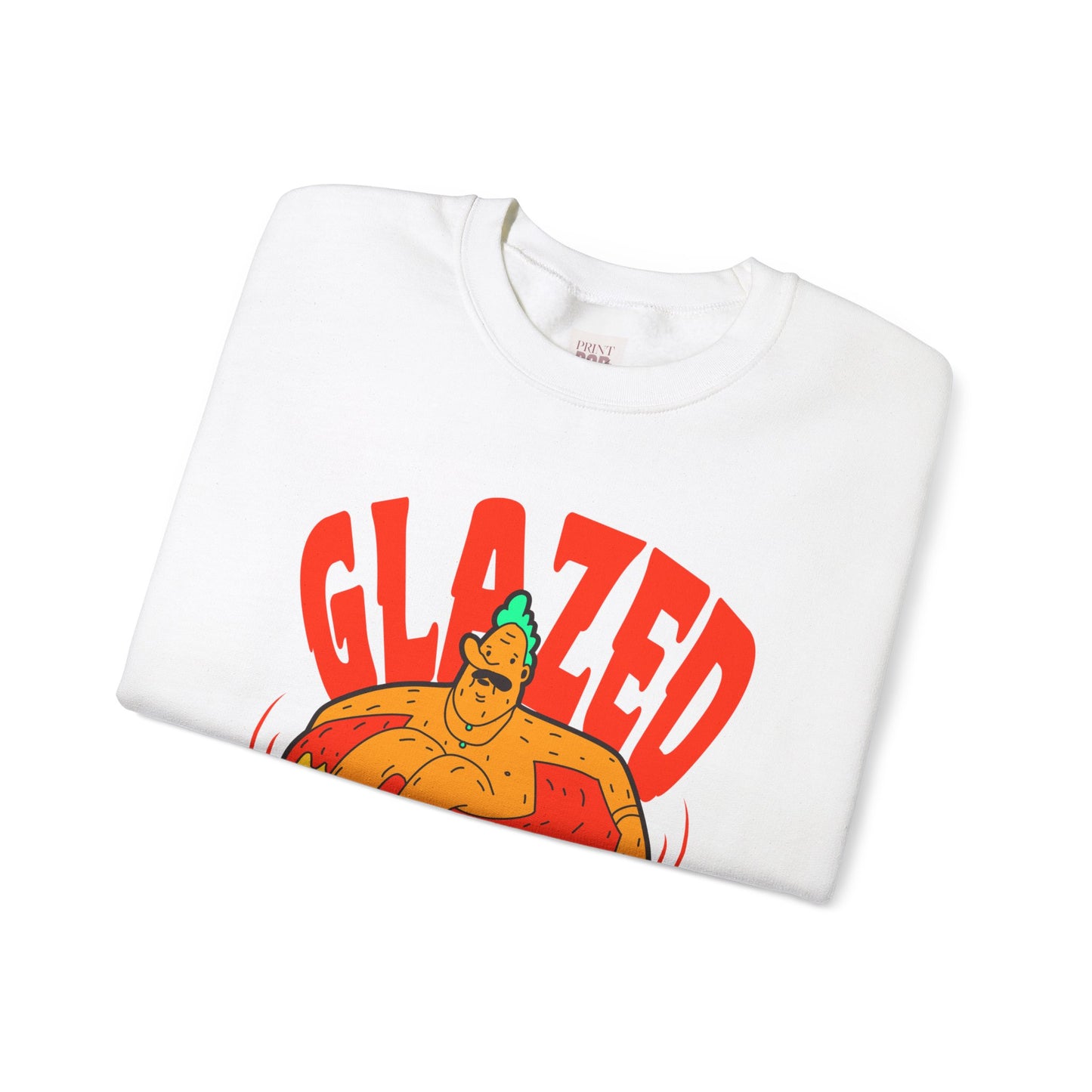 Glazed and Confused Crewneck Sweatshirt - Funny Unisex Pullover for Casual Comfort