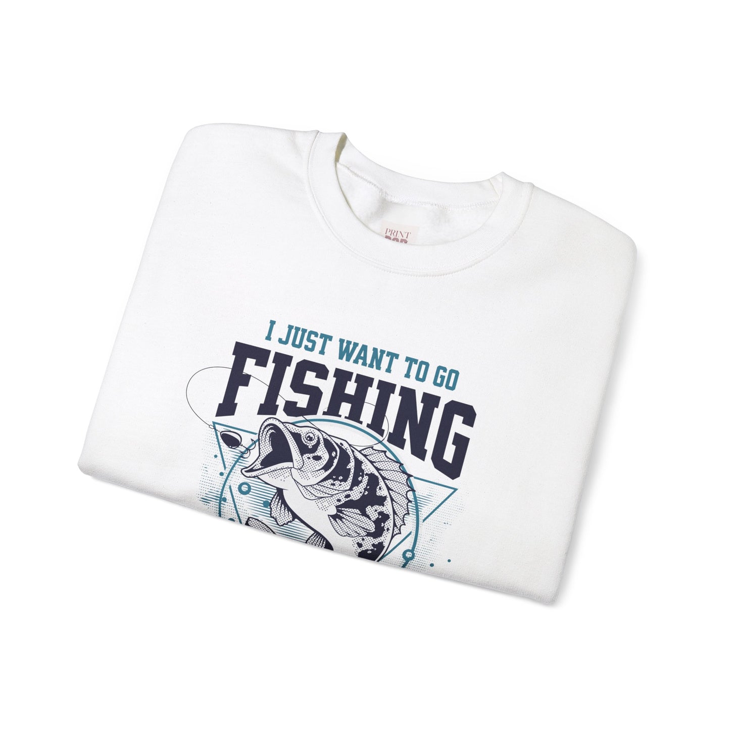 Fishing Lifestyle Unisex Heavy Blend Crewneck Unisex Heavy Blend Sweatshirt - Perfect for Anglers