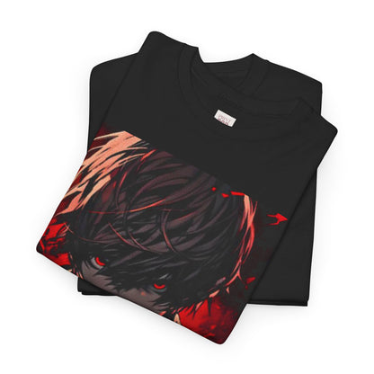 Death Note Light Yagami Unisex Heavy Cotton Tee - Vibrant and Stylish Design for Otaku Heads