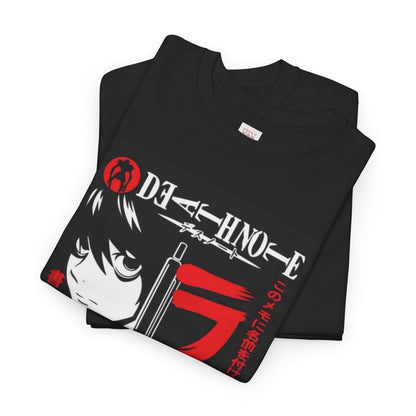 Death Note L Lawliet Unisex Heavy Cotton Tee - Vibrant and Stylish Design for Otaku Heads