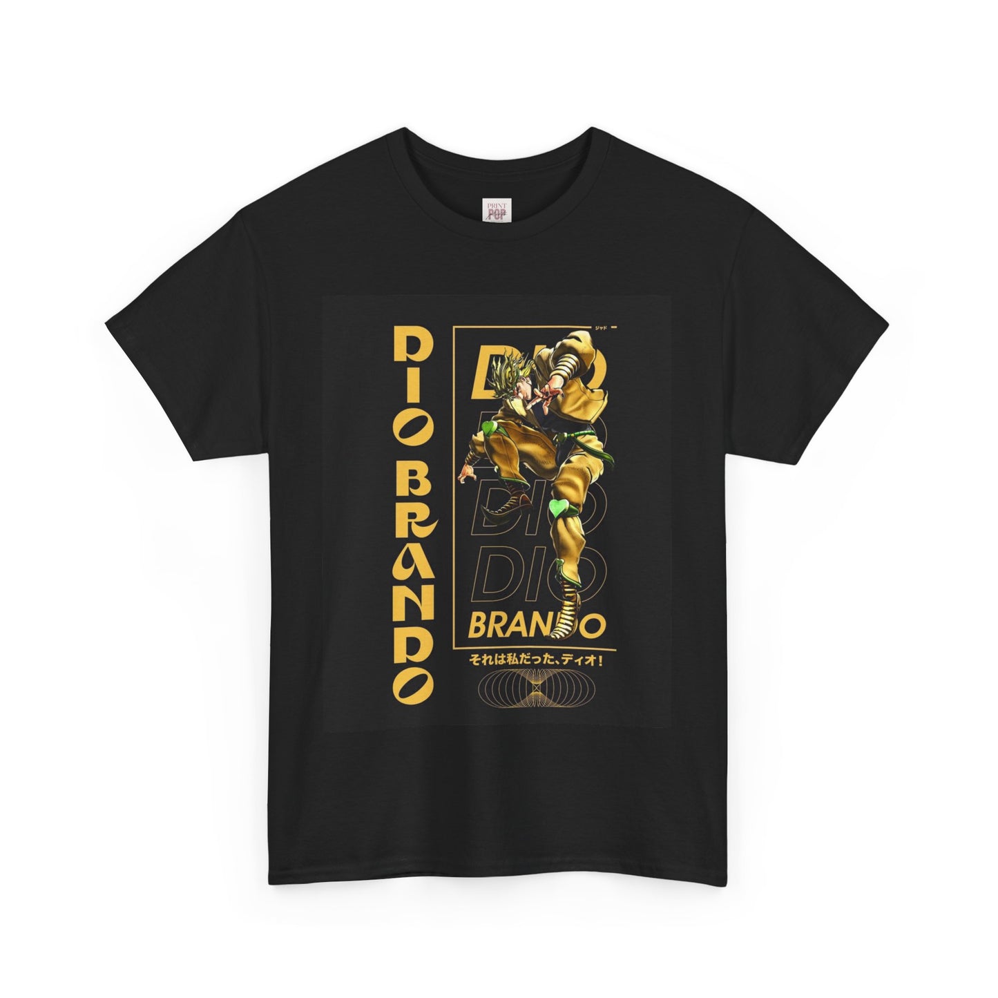 Jojo's Bizarre Adventure Dio Brando  Unisex Heavy Cotton Tee - Vibrant and Stylish Design for Otaku Heads