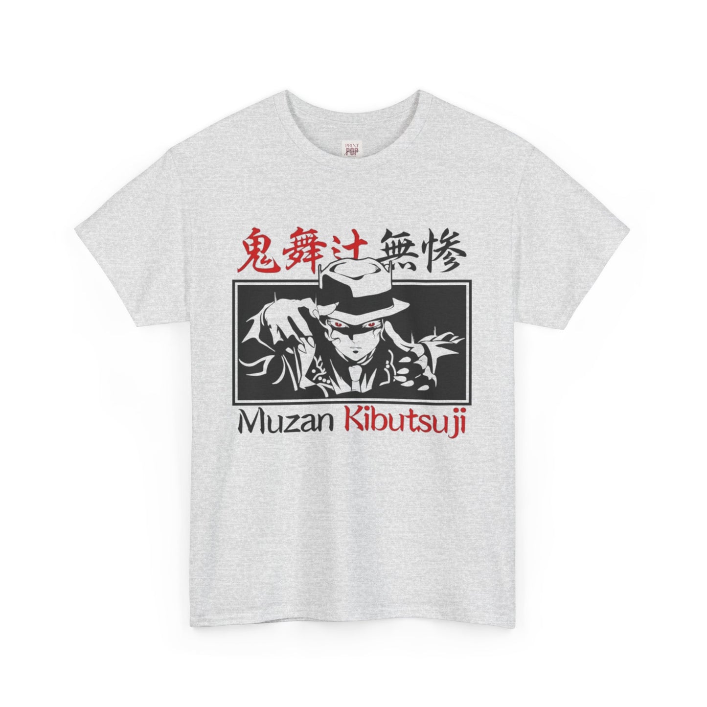 Demon Slayer Muzan Kibutsuji Unisex Heavy Cotton Tee - Vibrant and Stylish Design for Otaku Heads