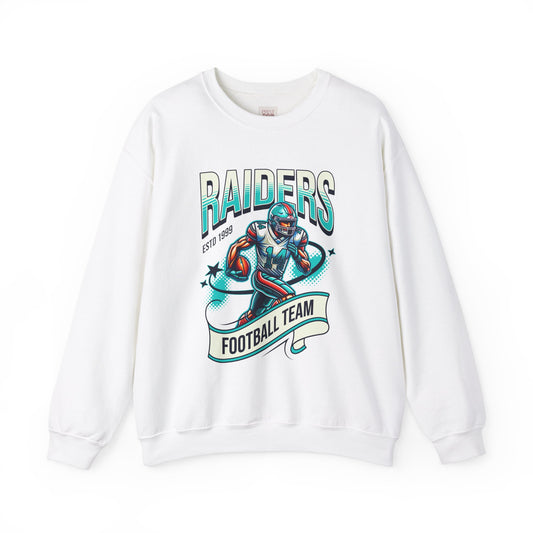 Raiders Football Team Vintage Crewneck Unisex Heavy Blend Premium and Stylish Sweatshirt