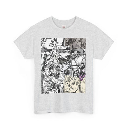 Jojo's Bizarre Adventure Unisex Heavy Cotton Tee - Vibrant and Stylish Design for Otaku Heads