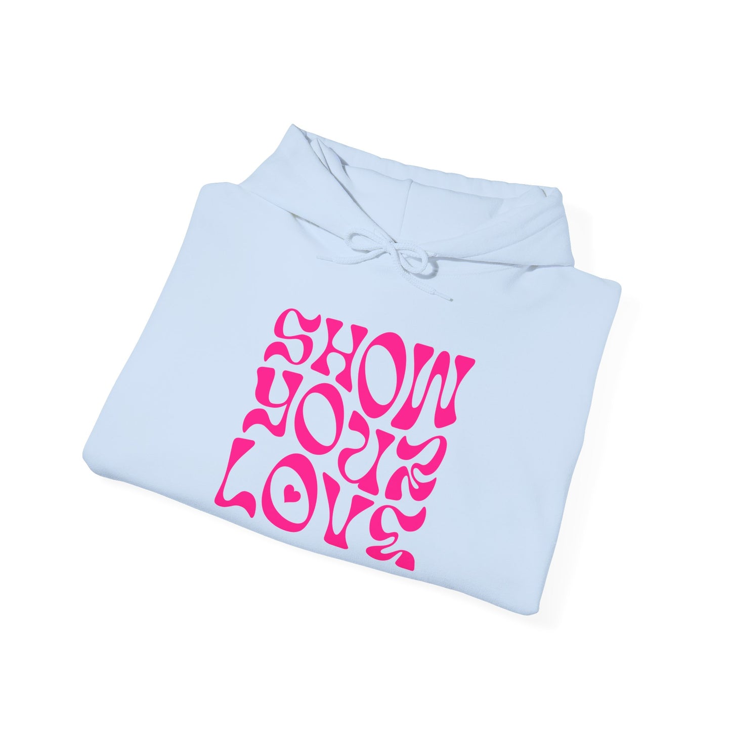 Show Your Love Quoted Unisex Heavy Blend Sweatshirt for Casual Comfort - Premium and Unique