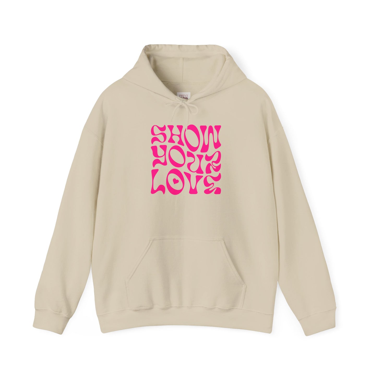 Show Your Love Quoted Unisex Heavy Blend Sweatshirt for Casual Comfort - Premium and Unique