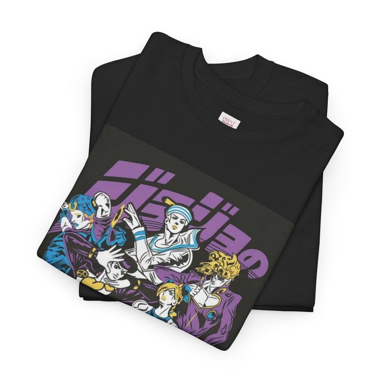 Jojo's Bizarre Adventure Unisex Heavy Cotton Tee - Vibrant and Stylish Design for Otaku Heads