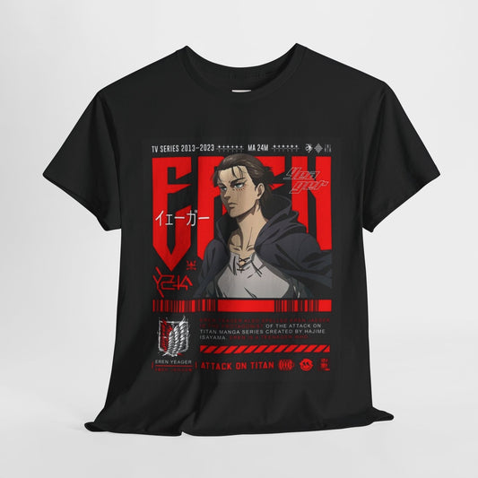 Attack On Titan Unisex Heavy Cotton Tee - Vibrant and Stylish Design for Otaku Heads