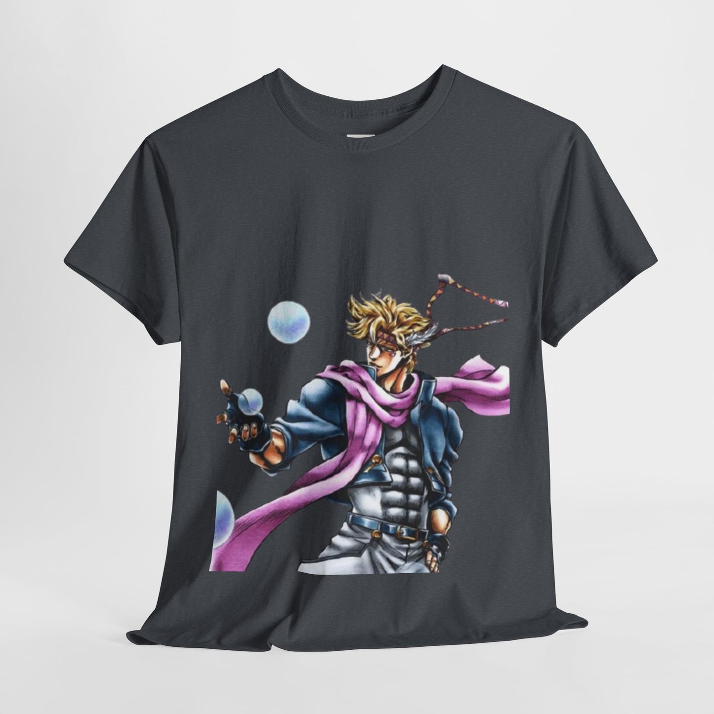 Jojo's Bizarre Adventure Caesar A. Zeppeli Unisex Heavy Cotton Tee - Vibrant and Stylish Design for Otaku Heads