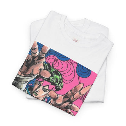 Jojo's Bizarre Adventure Rohan Kishibe Unisex Heavy Cotton Tee - Vibrant and Stylish Design for Otaku Heads