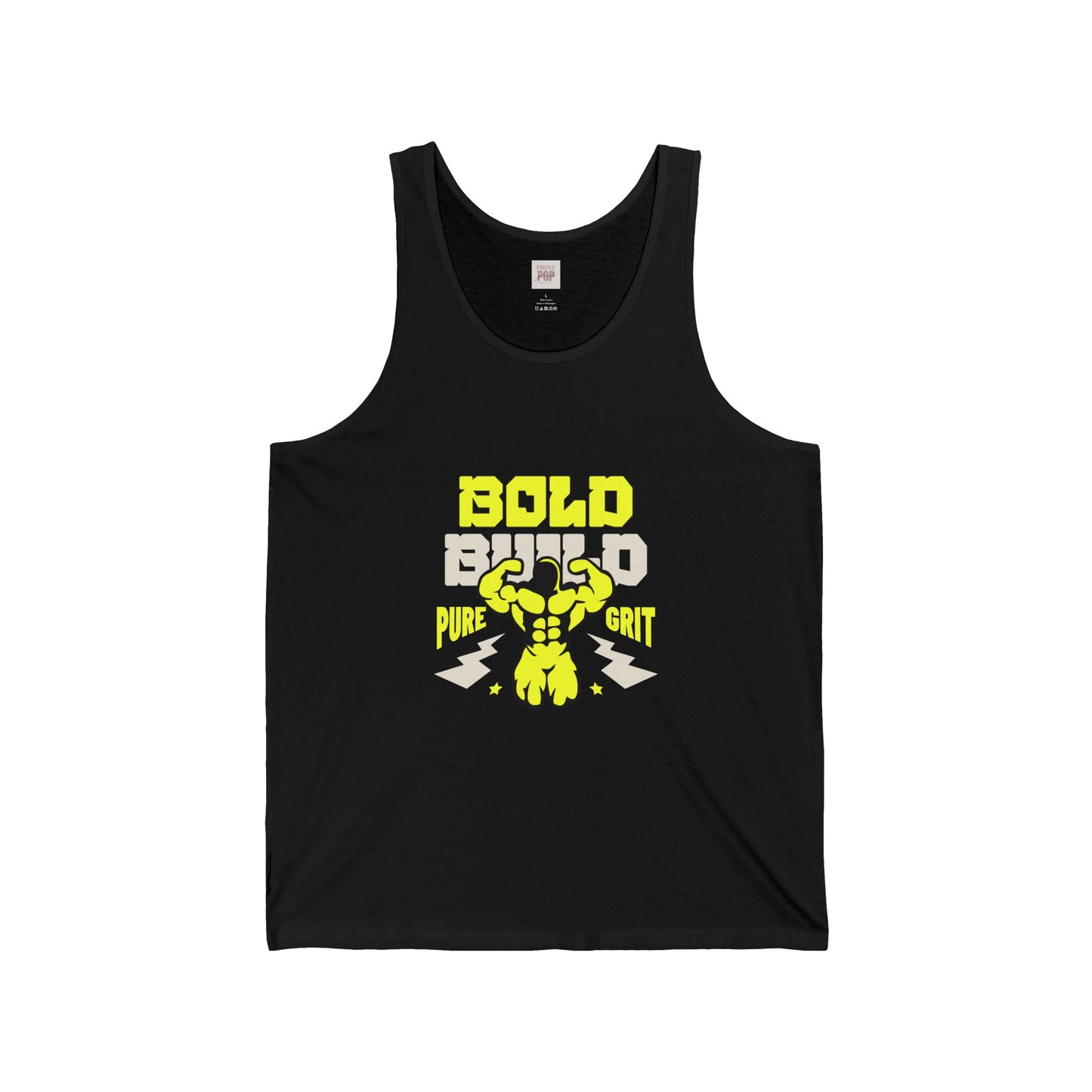 Bold Grit Unisex Jersey Tank - Motivational Workout Shirt