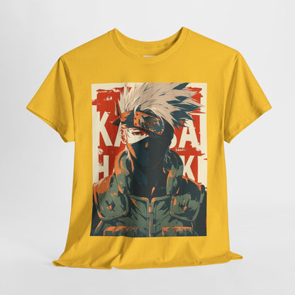 Naruto Shippuden Kakashi Unisex Heavy Cotton Tee - Vibrant and Stylish Design for Otaku Heads