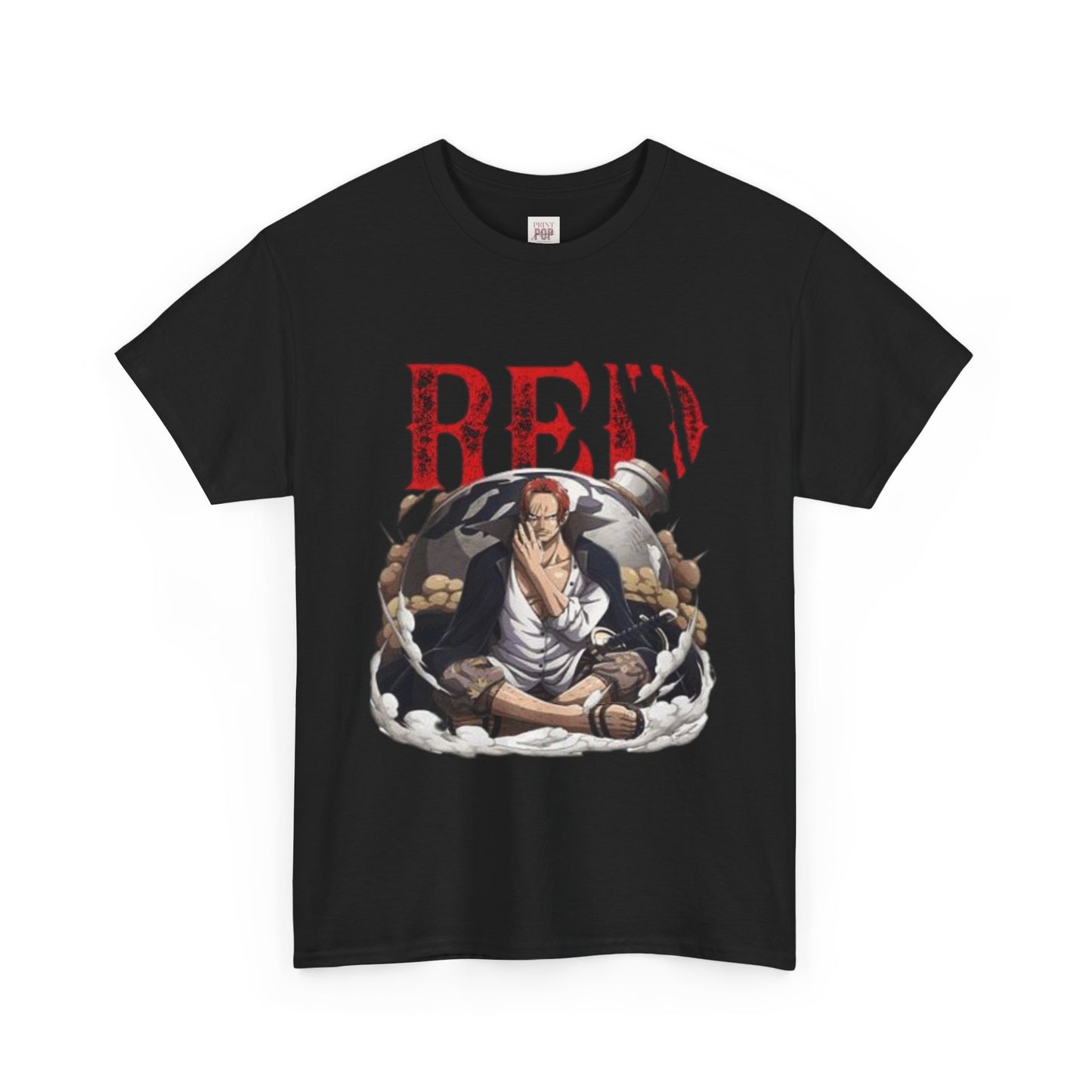 One Piece Shanks Unisex Heavy Cotton Tee - Vibrant and Stylish Design for Otaku Heads