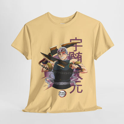 Demon Slayer Tengen Uzui Unisex Heavy Cotton Tee - Vibrant and Stylish Design for Otaku Heads