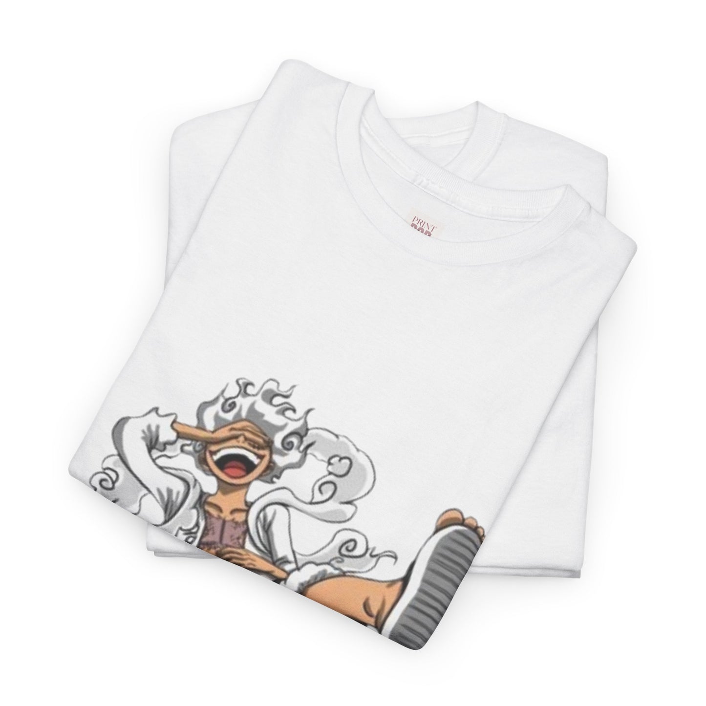 One Piece Luffy Unisex Heavy Cotton Tee - Vibrant and Stylish Design for Otaku Heads