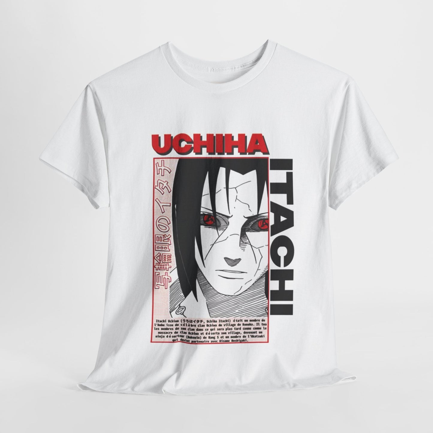 Naruto Shippuden Uchiha Itachi Unisex Heavy Cotton Tee - Vibrant and Stylish Design for Otaku Heads