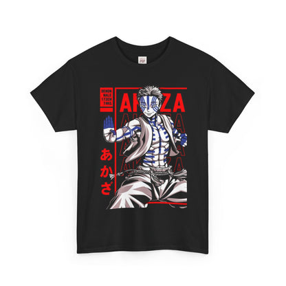 Demon Slayer Akaza Unisex Heavy Cotton Tee - Vibrant and Stylish Design for Otaku Heads