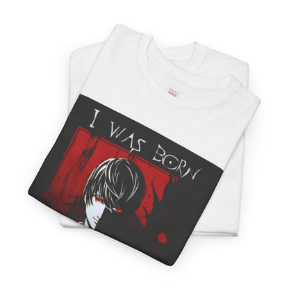 Death Note Light Yagami Unisex Heavy Cotton Tee - Vibrant and Stylish Design for Otaku Heads