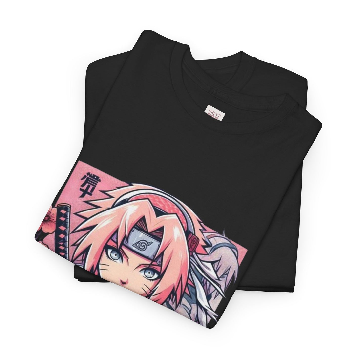 Naruto Shippuden Sakura Unisex Heavy Cotton Tee - Vibrant and Stylish Design for Otaku Heads