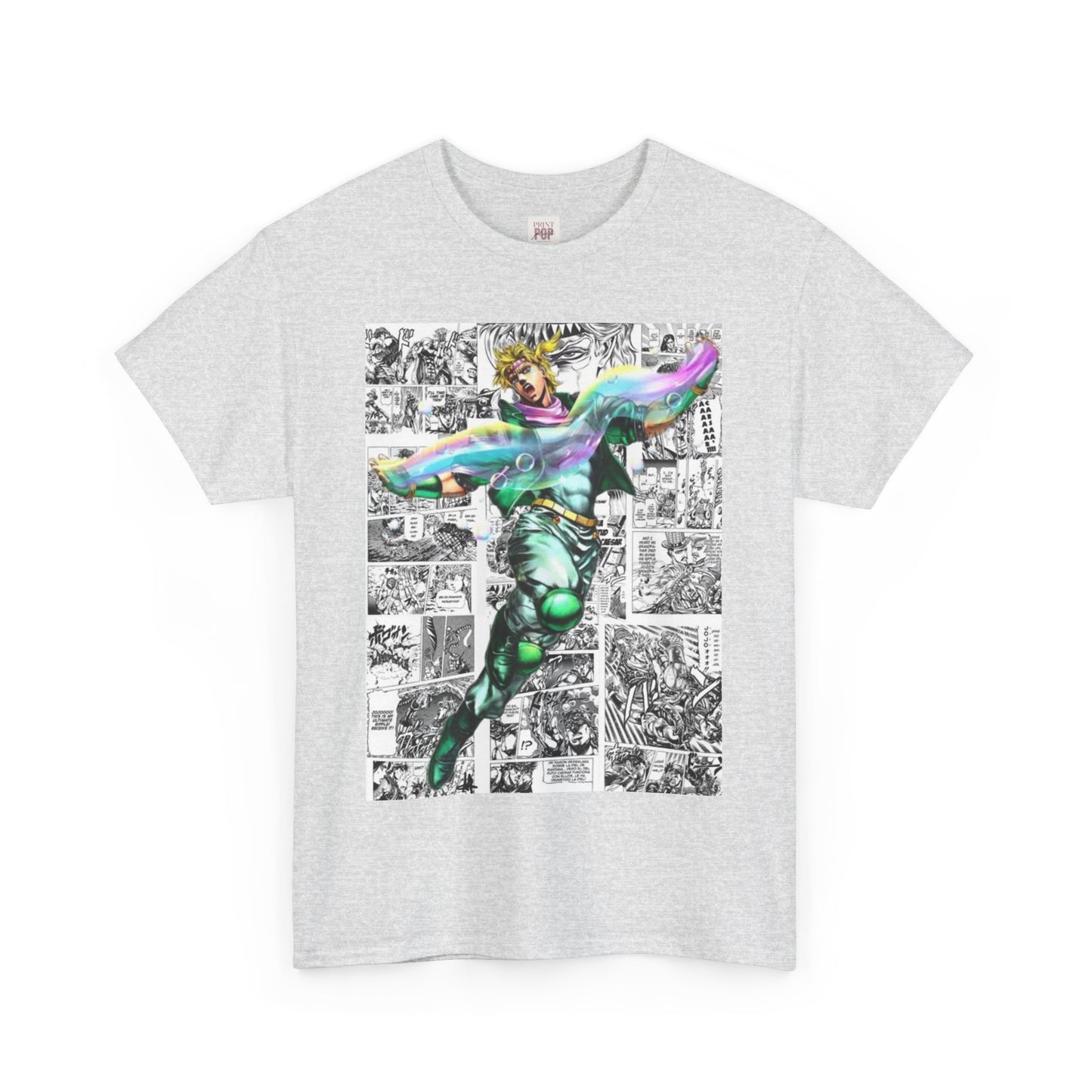 Jojo's Bizarre Adventure Caesar A. Zeppeli Unisex Heavy Cotton Tee - Vibrant and Stylish Design for Otaku Heads