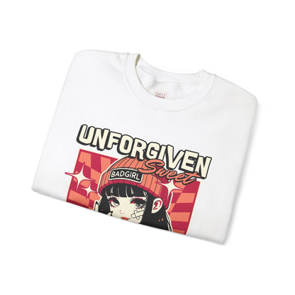 Unforgiven Sweet Bad Girl Unisex Heavy Blend Premium Crewneck Sweatshirt