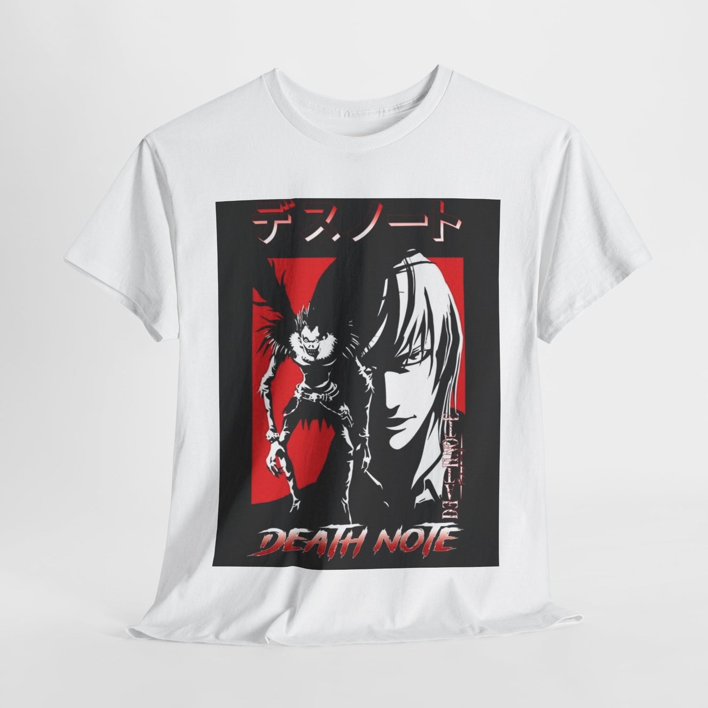 Death Note Light Yagami Unisex Heavy Cotton Tee - Vibrant and Stylish Design for Otaku Heads