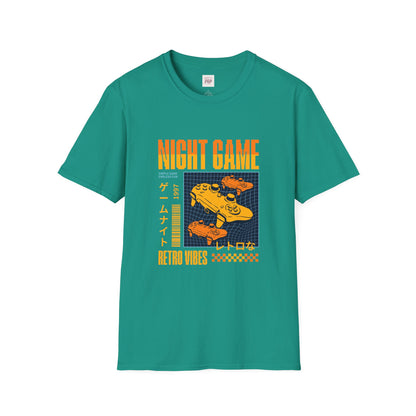 Night Game Retro Vibes Unisex Softstyle T-Shirt