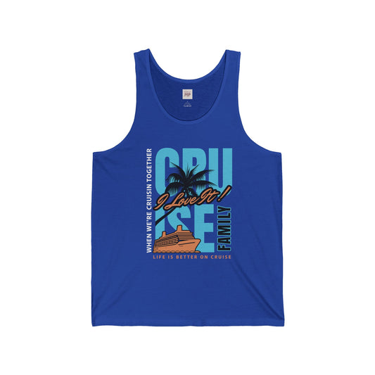 Cruise Family Unisex Jersey Tank - Perfect for Vacation and Summer Fun