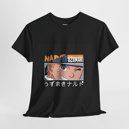 Naruto Shippuden Uzumaki Naruto Unisex Heavy Cotton Tee - Vibrant and Stylish Design for Otaku Heads