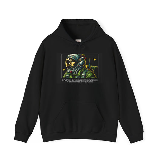 Exploring New Worlds Astronaut Hoodie - Unisex Heavy Blend Hoodie