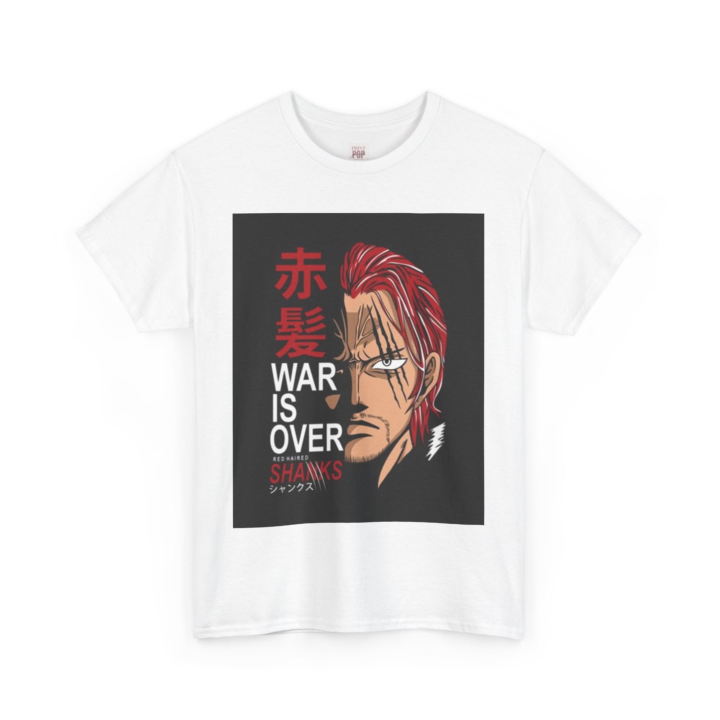 One Piece Shanks Unisex Heavy Cotton Tee - Vibrant and Stylish Design for Otaku Heads