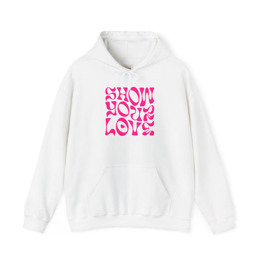 Show Your Love Quoted Unisex Heavy Blend Sweatshirt for Casual Comfort - Premium and Unique