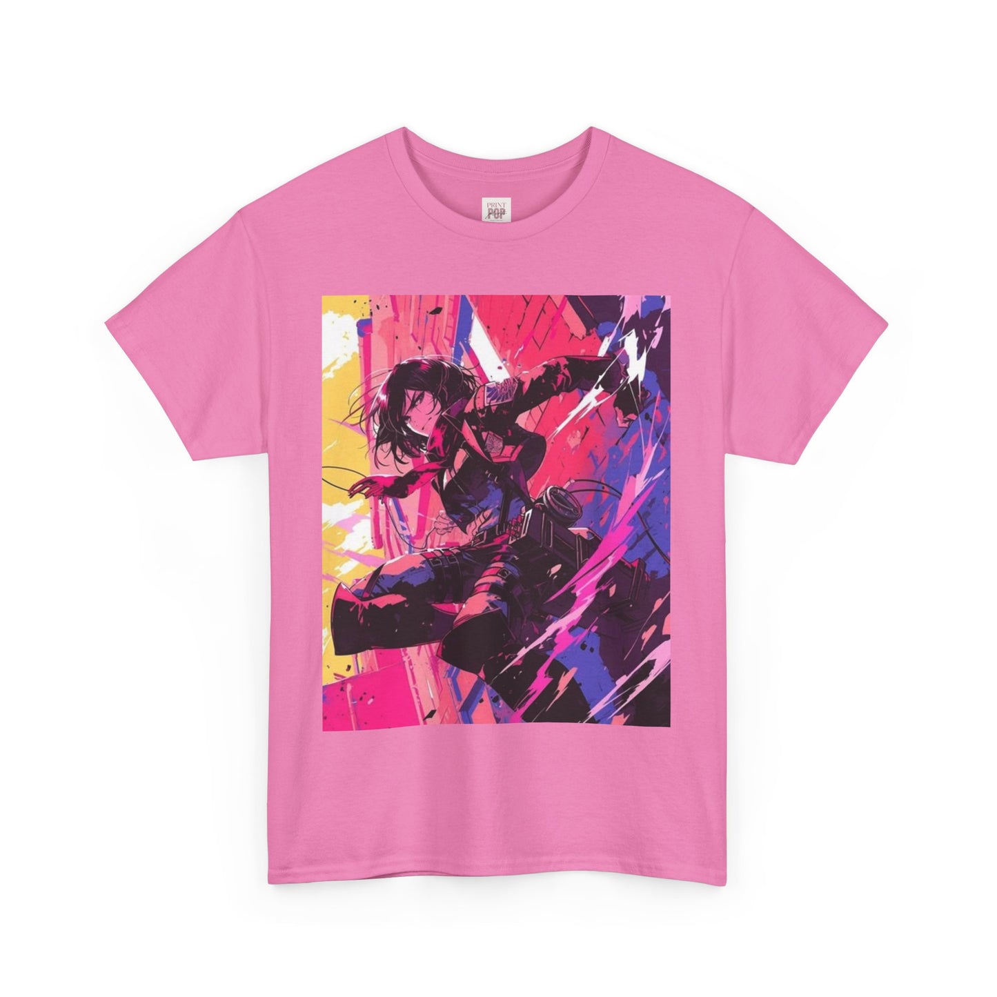 Attack On Titan Mikasa Ackerman Unisex Heavy Cotton Tee - Vibrant and Stylish Design for Otaku Heads