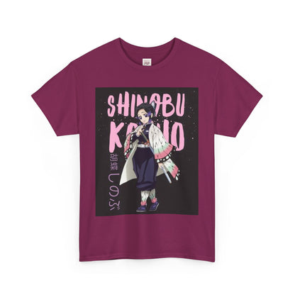 Demon Slayer Kocho Shinobu Unisex Heavy Cotton Tee - Vibrant and Stylish Design for Otaku Heads