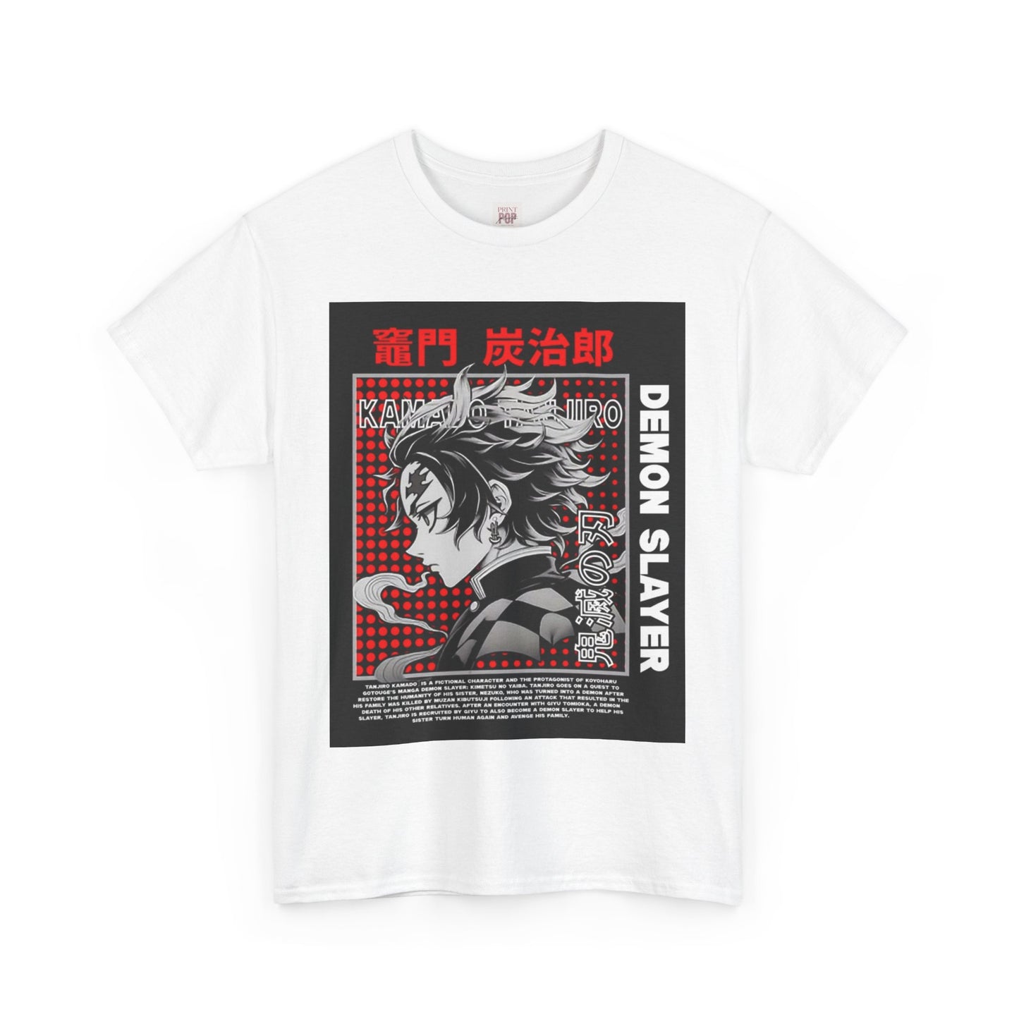 Demon Slayer Kamado Tanjiro Unisex Heavy Cotton Tee - Vibrant and Stylish Design for Otaku Heads