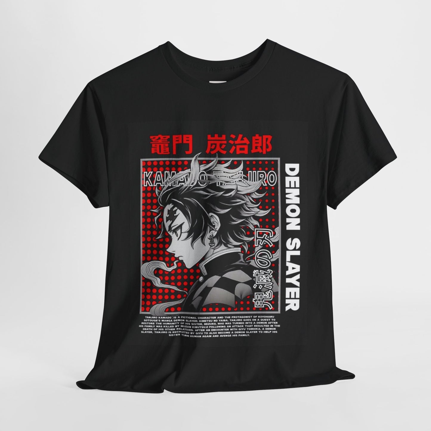 Demon Slayer Kamado Tanjiro Unisex Heavy Cotton Tee - Vibrant and Stylish Design for Otaku Heads