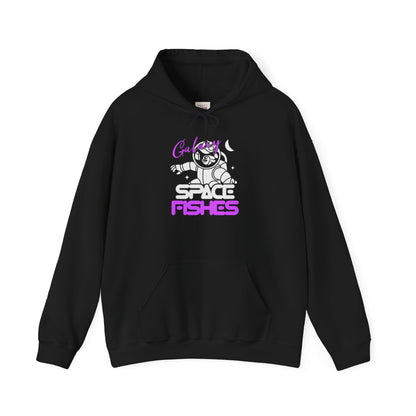 Galaxy Space Fishes Quoted Unisex Heavy Blend Hoodie - Premium and Stylish